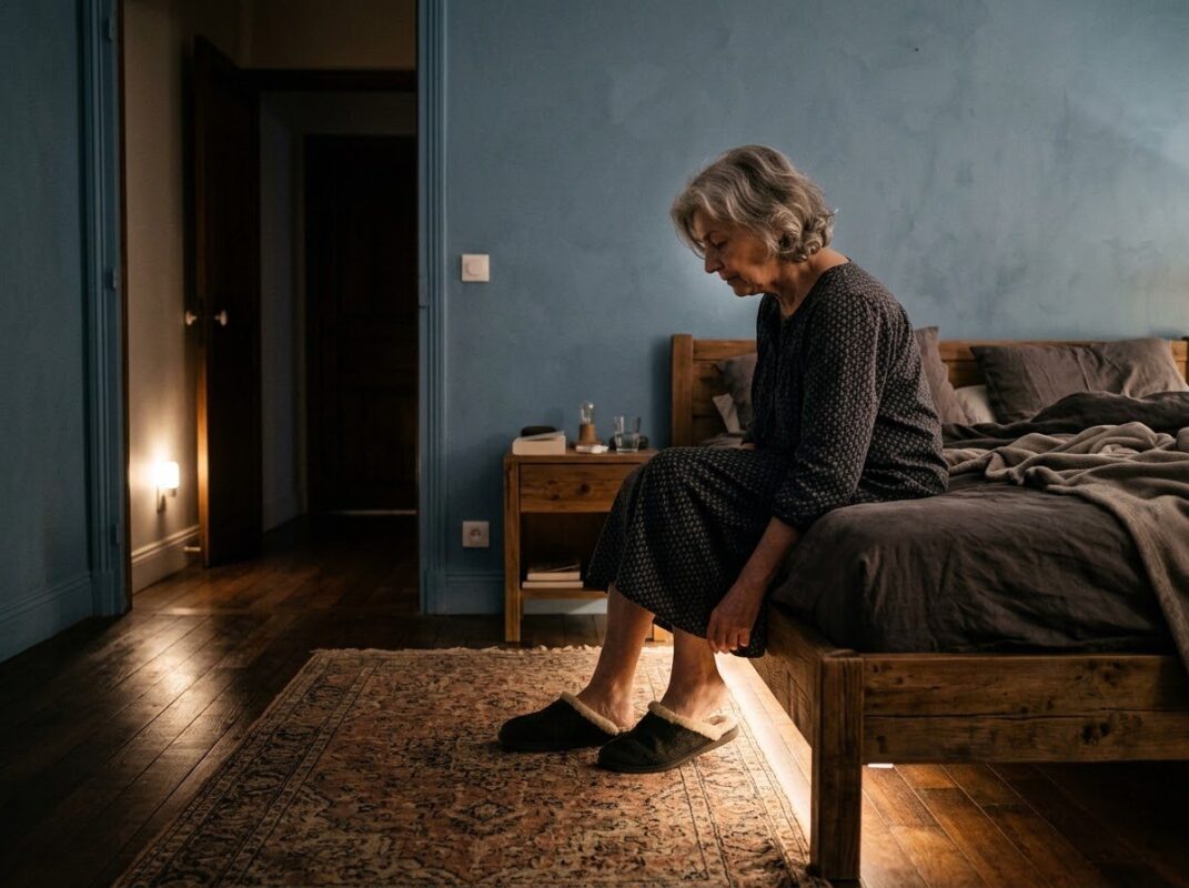 Chemin lumineux la nuit : éclairage automatique pour senior