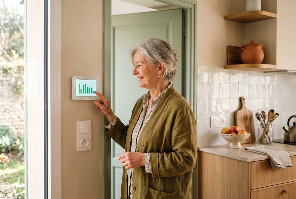 Suivi de la consommation d’électricité sur un petit écran mural